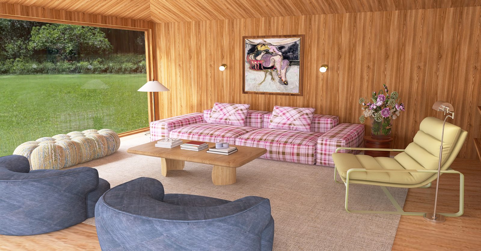 The Plaid Cabin — From the garden window