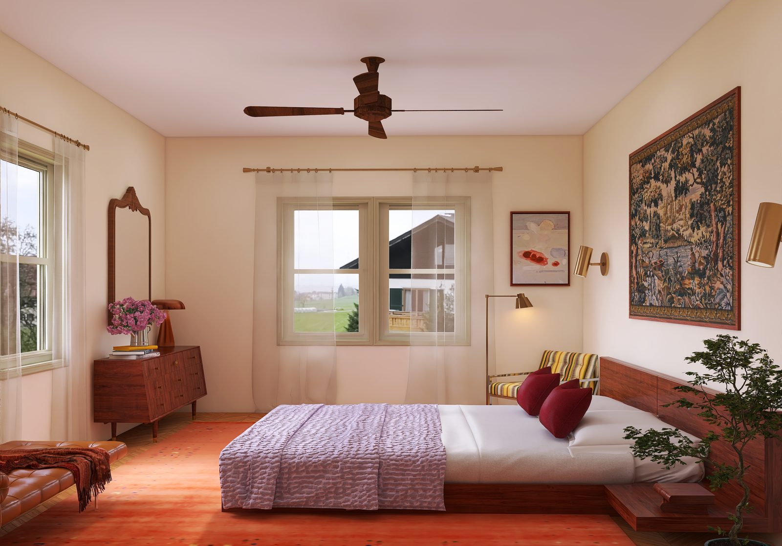 The Tapestry Bedroom — The morning view
